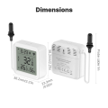 Smart Temperature Humidity Sensor WiFi Smart Temperature Humidity Sensor Home Humidity Sensor. 