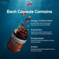 TrueBasics Heart Omega 3 Antarctic Krill Oil With Clinically Researched 100% Pure Krill Oil For Healthy Heart Reduces Cholesterol & Triglycerides. 