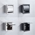 Chrome Stainless Steel Concealed Install Toilet Paper Holder Inside Wall Mounted Bathroom Roll Tissue Paper Rack. 