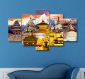 5 Panel Manipulated Heritage on Matte Canvas Cotton Print | HQ | S | Tightly Wrapped In Wooden Frame | Not stickers or No Forex Board. 