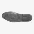 Black Synthetic Leather Lace Up Shoes For Men. 