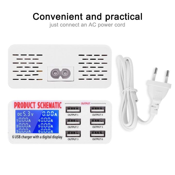 Quick%20Charge%203.0%206Port%20USB%20Fast%20Charging%20Dock,%20Strong%20Compatibility%20USB%20Charger,%20Multi%20Port%20USB%20Wall%20Charger,%20LCD%20Display%20ligent%20IC%20Auto%20Detect%20Tech%20-%20Image%204