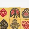 Yellow Color Langur Burja Traditional Dice. 