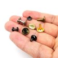 100Sets Metal Leather Collar Decor Rivet Stud 6/8/10mm Double Cap Spot Nail Clothes Accessory Screw Leather Bag Stud Bag Belt Jacket Shoes Repair. 