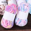Wenefang 50g/Ball Blended Colorful Dye Ice Strip Line Yarn For Hand-knit Hot Selling DIY Soft Thickness Wool Thread Blanket Scarf Crochet Yarn. 