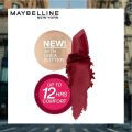 Maybelline New York Color Sensational Creamy Matte Lipstick 695 Divine Wine, 3.9g. 