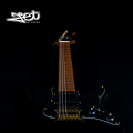 Jet Guitars JS 400 BK G HSS Roasted Maple Gold Hardware Black w/ Gigbag. 