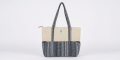 Nepali Handcrafted Cotton Shoulder Bag for Women - Multi-Pocket Ladies Casual Travel & Office Tote Bag with Laptop Pocket. 