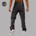 Wraon Dark Grey Solid Premium Denim Cargo Jeans Pant For Men - Fashion | Pants For Men | Men's Wear | Box Pants |. 