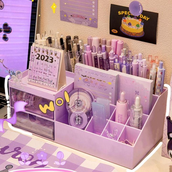 Cute%20Plastic%20Desktop%20Organizer%20Kawaii%20Nine%20Grids%20Cosmetic%20Makeup%20Organizer%20Drawer-type%20Office%20Supplies%20Storage%20Box%20Women%20Girl%20-%20Image%204