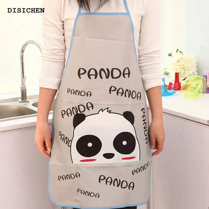 DISICHEN%202025%20New%20Panda%20Kids%20Aprons%20Waterproof%2050*70cm%20BBQ%20Bib%20Apron%20For%20Women's%20Kitchen%20Apron%20Cooking%20Baking%20Restaurant%20Workwear%20Cleaning%20Tools%20-%20Image%204