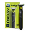 PHILIPS QP2724/10 OneBlade Hybrid Razor Cordless One Blade Hybrid Trimmer and Shaver with 3 Trimming Combs, Lime Green. 