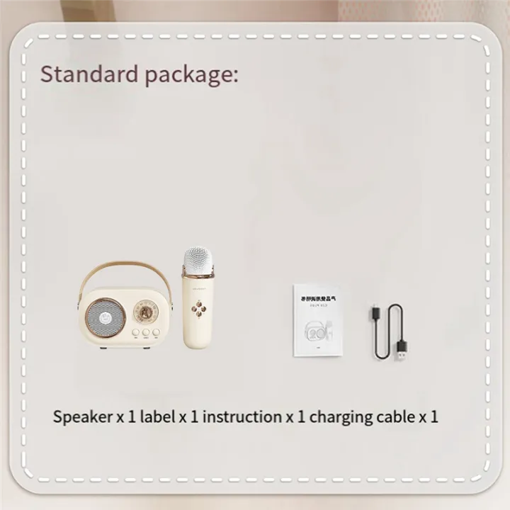 JOJOCAT%20Wireless%20Bluetooth%20Audio%20Portable%20Amplifier%20Home%20KTV%20Microphone%20Children'S%20Karaoke%20Small%20Microphone%20Speaker%20Durable%20-%20Image%208