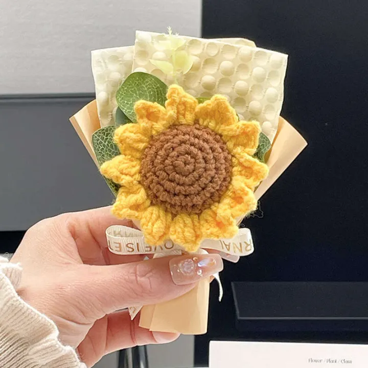 Qixi%20Festival%20Handheld%20Small%20Finished%20Knitted%20Suower%20Yarn%20Woven%20Handicraft%20Teachers%20Day%20Event%20Artificial%20Flower%20Bouquet%20-%20Image%208