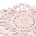 NAMUNY 2 Pcs Rubber Wood Carved Applique Vintage Furniture , No. A & No.H. 