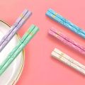 5 pairs Portable Non-Slip Chinese Chopsticks Set Reusable Plastic Sushi Chopsticks Japanese Carved Dining Chopsticks Restaurant. 