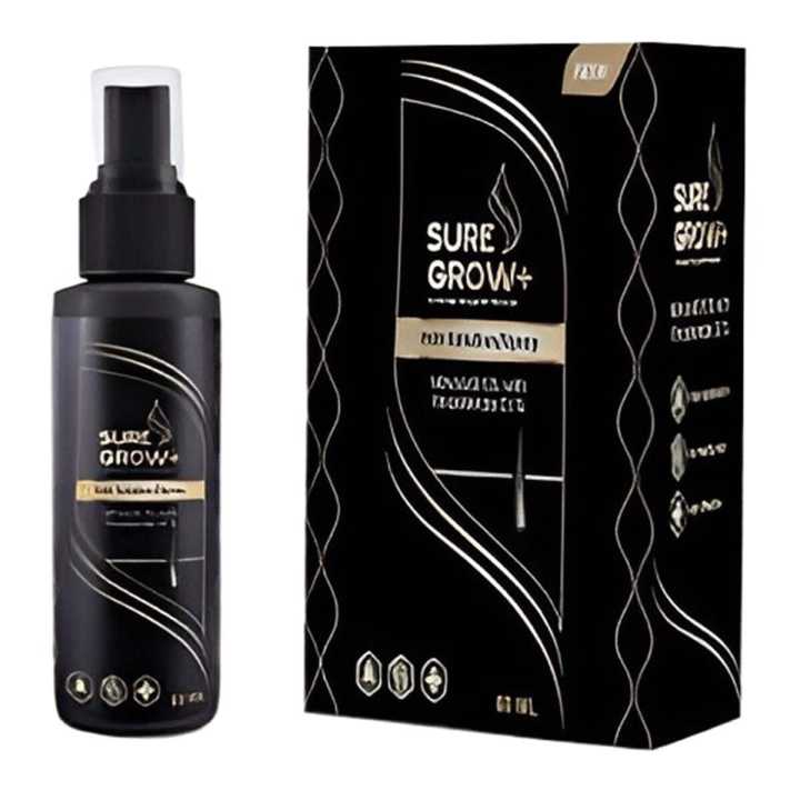 Sure Grow Plus 5% Minoxidil with Finasteride 0.1% – Advanced Solution for Male Pattern Baldness, Restores Hair Growth and Confidence 60ml