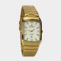 WESTAR Ex7085Gpn101 White Dial Analog Watch For Men - Golden. 