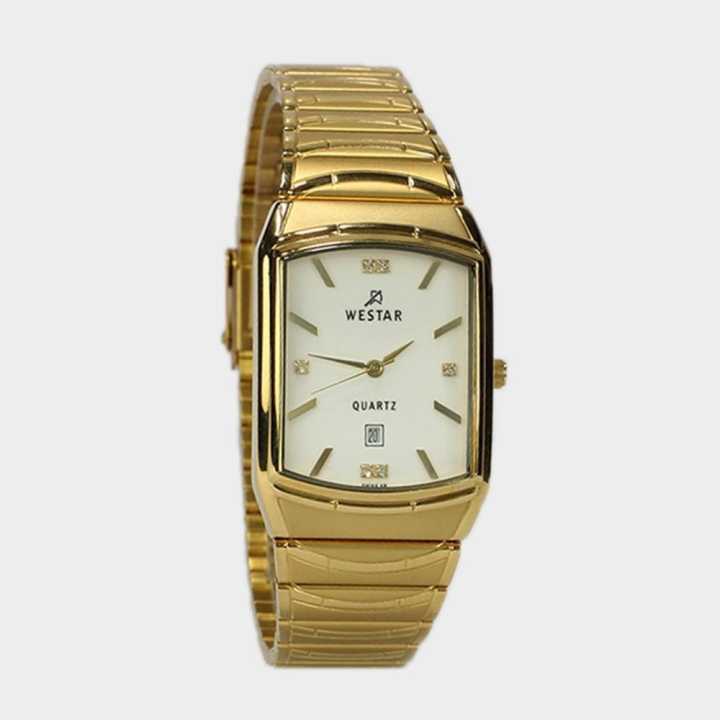WESTAR Ex7085Gpn101 White Dial Analog Watch For Men Golden Daraz .np