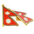 Nepali Flag Lapel Pin Badge, Solid Brass, Life Time Durability, Anti-spin Spur, For Patriotic Nepalese, Customised for Company/BFIs. 