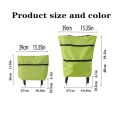 Durable 2 in 1 Collapsible Shopping Cart Reusable Lightweight Folding Cart Waterproof Easy Storage Shopping Bag Carts Supermarket. 