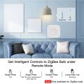 OUMERY 2X Tuya Zigbee Button Smart Scene Switch Intelligent Linkage Wireless Switch Automation Work with Smart Life. 