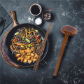 NAMUNY 8 Pieces Japanese Long Handle Large Spoon Ramen Spoon Wooden Hot Pot Spoon Tortoise Shell Spoon Wood Rice Soup Dessert. 