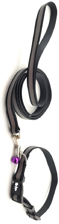 Puppy%20Collar%20%7C%20Kitten%20Collar%20%7C%20Cat%20Collar%20And%20Leash%20Set%20Reflective,%20Night%20Safety%20%7C%20Adjustable%20With%20Bell%20-%20Image%205