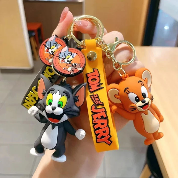 Combo%20of%20Cute%20Tom%20&%20Jerry%203D%20Keychain%20With%20Straps%20and%20Lock%20Keyring%20-%20Image%202