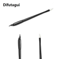 Difutagui 2025 New 1/5PCS Microblading Hand Tools Disposable 18 Pins U-Shape 0.15/ 0.18MM Nano Needles Eyebrow Tattoo Microblading Pen Supplies. 