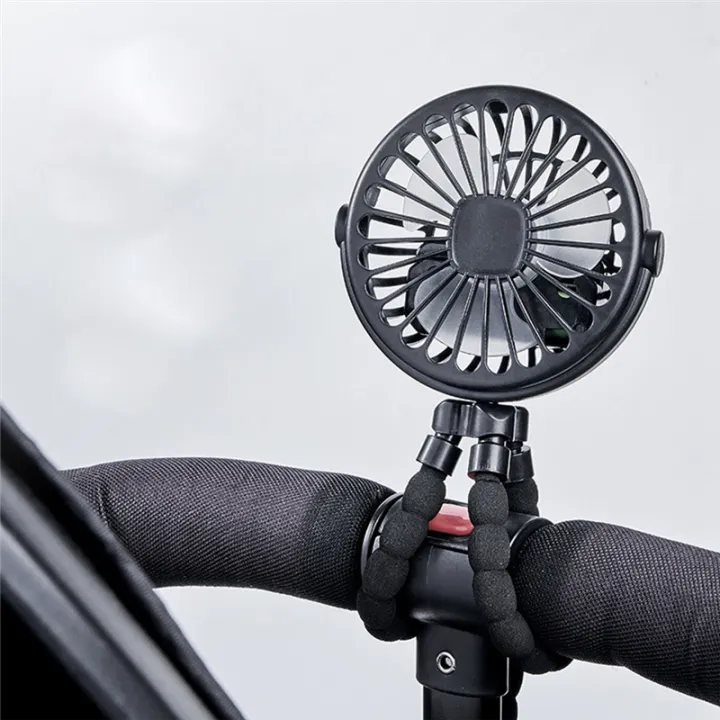 JAERBEE%20Pink%20Portable%20USB%20Rechargeable%20Silent%20Mini%20Fan%203%20Speed%20Adjustable%20with%20Lighting%20Function%20for%20Car%20Seat%20Stroller%20-%20Image%205