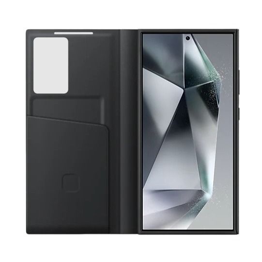 Samsung%20Galaxy%20S24%20Ultra%20Smart%20View%20Wallet%20Phone%20Case%20Protective%20Cover%20With%20Card%20Holder%20Slot%20And%20Finger%20Tap%20Clear%20Window%20-%20Image%208