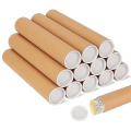 12 Pack Mailing Tubes 2X12 Inch Cardboard Mailers Tube with Caps for Packaging Posters for Mailing. 