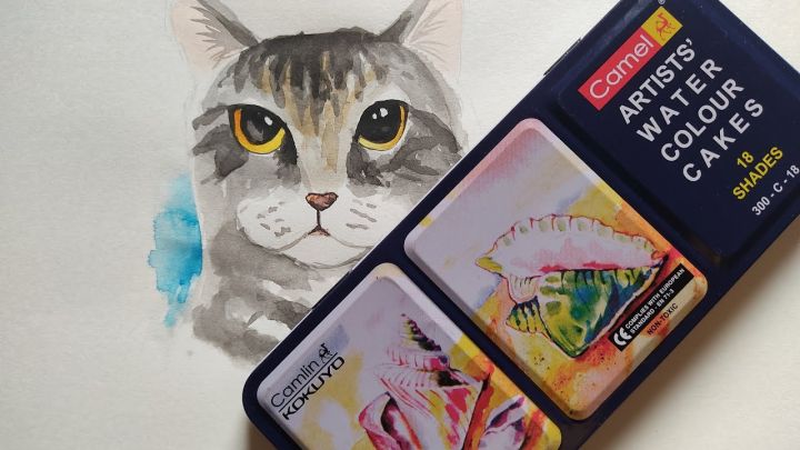 Camel%20Artist%20Watercolor%20Cakes,%2018%20Shades%20In%20Tin%20Box%20-%20Image%204