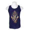 Shangrila Pack Of Two 'Ganesh' Printed Tank Top For Men - Navy/Grey - Fashion | Tank Tops For Men | Men's Wear | Printed Tank Tops |. 