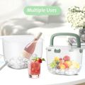 Ice Buckets for Parties with Lid Ice Bucket for Outdoor Camping Ice Block Storage Bin for Kitchen. 