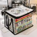 Portable Zipper Comic Book Storage Bag Transparent Handle Clear Pouch Dust Proof Stackable Collapsible Pouch Student. 