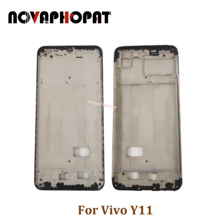 Novaphopat For Vivo Vivo Y11 (2019) LCD Frame Front Housing LCD Display Frame Bezel Plate A Cover Smartphone Replacement Spare Part