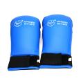 WKF Blue Synthetic Karate Gloves. 