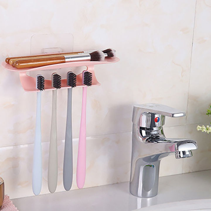 Bathroom%20Wall%20Mounted%20Toothbrush%20Holder%20Toothpaste%20Stand%20Storage%20Rack%20Traceless%20DUJU%20-%20Image%204