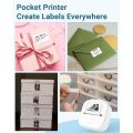 Phomemo T02 Wireless Pocket Thermal Printer Portable Mini Wirelessly BT Connect 203dpi Photo Label Memo List Printing Clearly. 