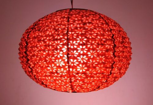 handmade lokta paper lampshade 13*13"