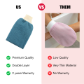 Korean Bath Gloves – Deep Exfoliating Body Scrub Mitts, Dead Skin Remover, Reusable Korean Exfoliation Gloves for Smooth & Glowing Skin. 