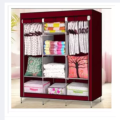 Folding Wardrobe Storage Rack Collapsible Clothes Fabric Cloth Storage (Color May Vary). 