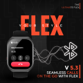 (New Launch) Ultima Watch Flex Smartwatch, 2.01 inch HD Display, Advanced SingleSync Bluetooth Calling, 24/7 health tracking, 100+ sports modes, SOS, IP67 Water-resistant smart watch. 