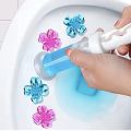 Flower Shaped Toilet Cleaner Gel Deodorant Air Freshener 1 Pcs. 