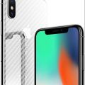Apple iPhone X  Back Carbon Fiber Unbreakable Membrane Skin Guard Sticker Protective Film Wrap (Transparent). 