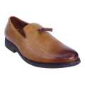 Brown Loafer Leather Black Horse  Formal Shoes For Men. 