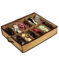 Nonwoven Transparent Creative Shoes Cabinet Dust-Proof 12 Grids Storage Bag Organizer Holder Under Bed Closet. 