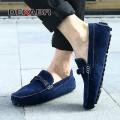 DEKABR New Design High Quality Suede Loafers Slip on Moccasins Comfortable Breathable Lightweight Handmade Driving Shoes for Men. 